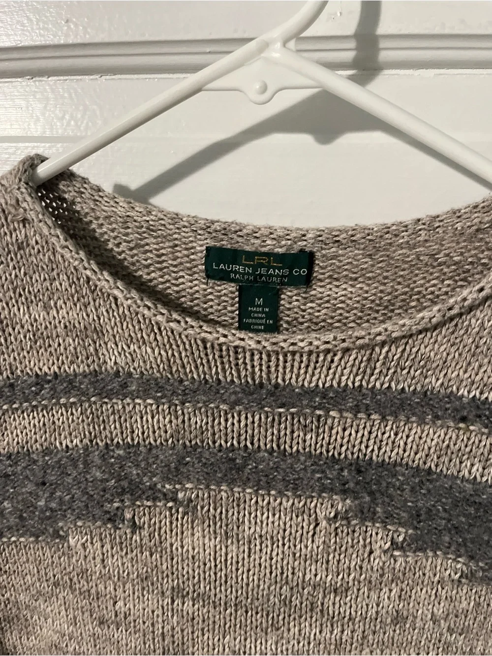 Women's vintage Ralph Lauren Patterned Crewneck Sweater, size medium